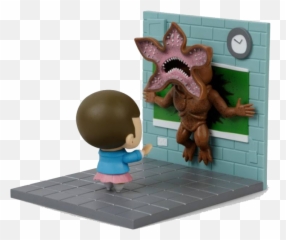 Download Hd Stranger Things Diorama Eleven Vs Demogorgon Lc - Eleven Vs Demogorgon Funko Png,Demogorgon Png