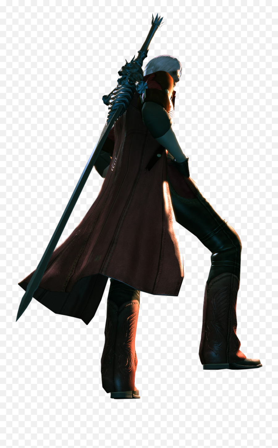 Devil May Cry Dante Male Sword Transparent Png 250474 - Dante Devil May Cry Back,Devil Transparent