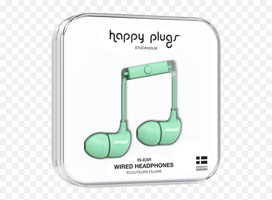 In - Ear Mint Happy Plugs Rose Gold Earbud Png,Mint Leaves Png