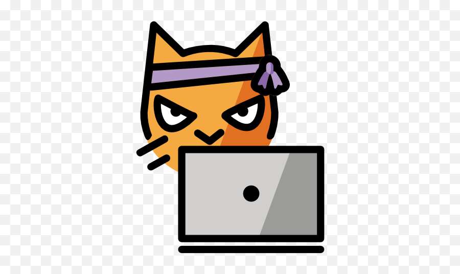 Hacker Cat U200d Issue 95 Hfg - Gmuendopenmoji Github Hacker Cat Png,Cat Emoji Png