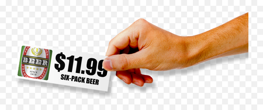 Coolertags - On Demand Retail Pointofsale Materials Beer Cooler Price Tag Png,Sale Tag Png