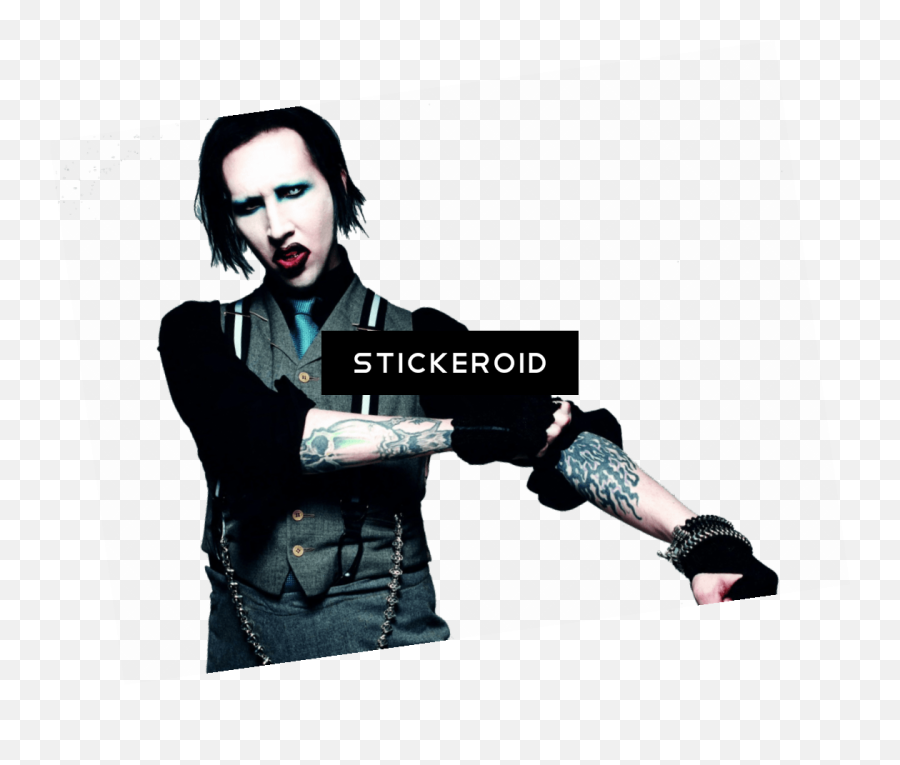 Download Marilyn Manson - Marilyn Manson Music Band Group Marilyn Manson With Makeup Png,Marilyn Manson Logos