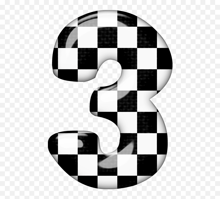 Eledee - Number 3 Checkered Flag Numero 3 Hot Wheels Png,Numero 3 Png