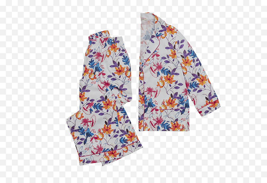 Download Flora Pajama Set - Pajamas Png Image With No Long Sleeve,Pajamas Png