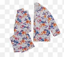 Download Flora Pajama Set - Pajamas Png Image With No Long Sleeve,Pajamas Png
