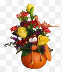 Pumpkin Owl - Floral png