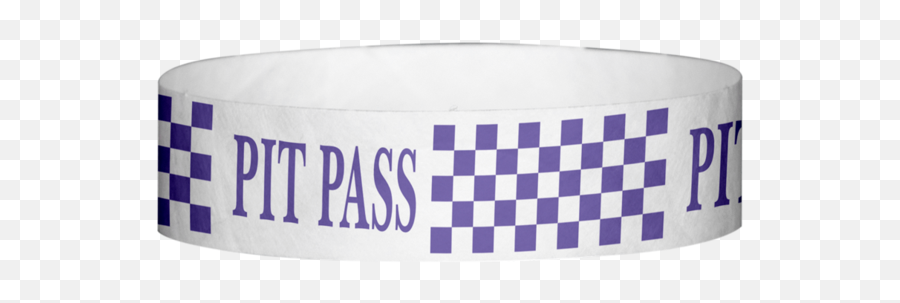 Tyvek 34 Inch Pitt Pass Checker Pattern Wristbands - Form In A Room Png,Checker Pattern Png