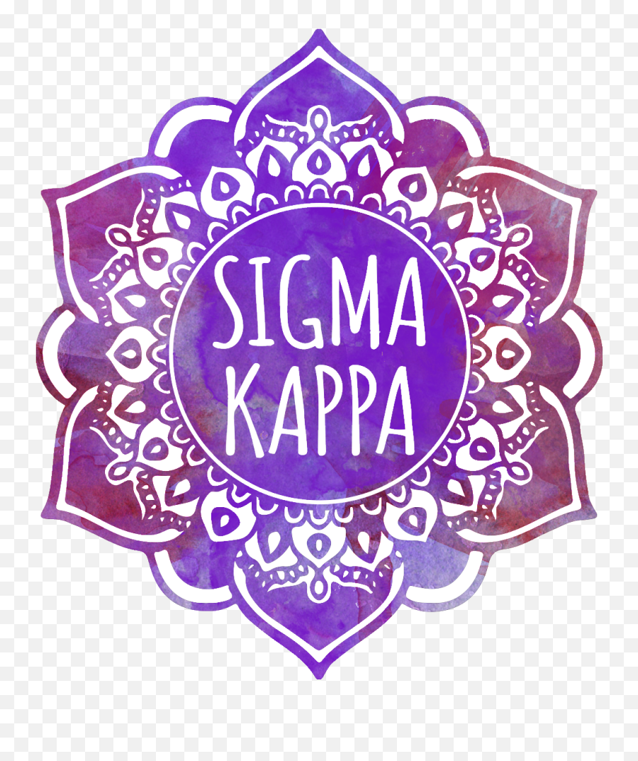 Download Hd Sigma Kappa Mandala Air Freshener 2package - Transparent Kappa Delta Logo Png,Sigma Png