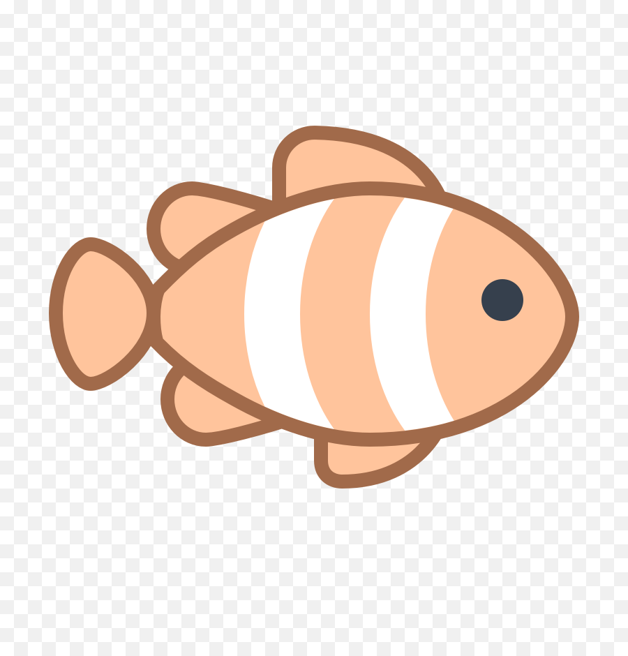 Download Clownfish Clipart Fish Fin Pencil And In Color - Cute Transparent Background Cartoon Fish Png,Fin Png