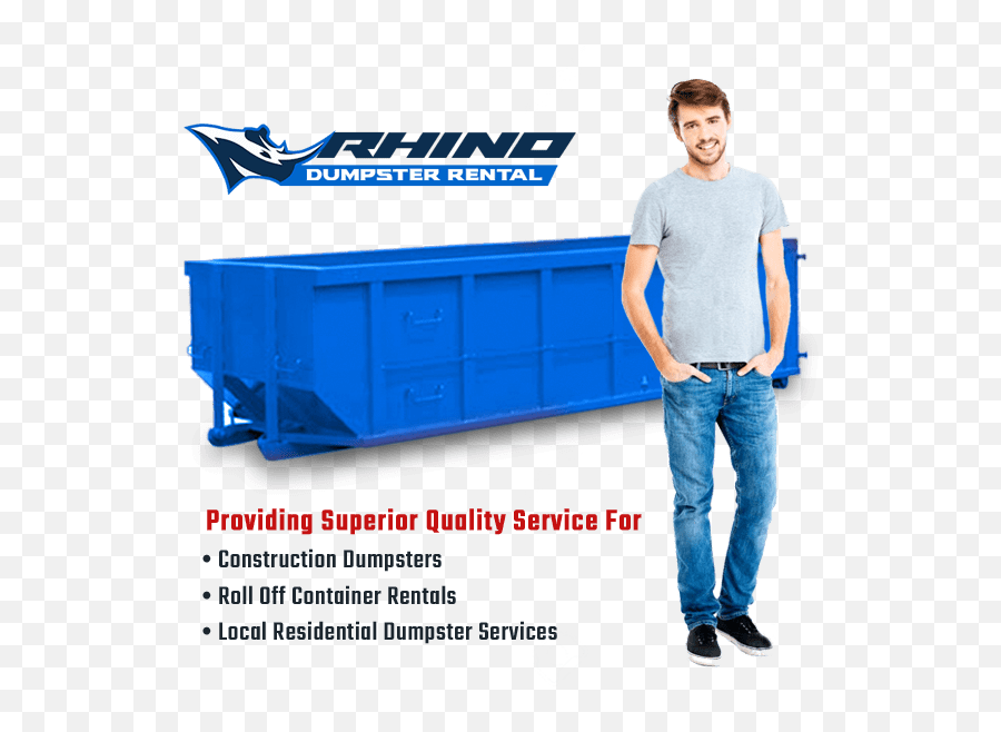 Rhino Dumpster Rental Serving New Jersey With The Best Roll - Rhino Dumpster Png,Dumpster Transparent