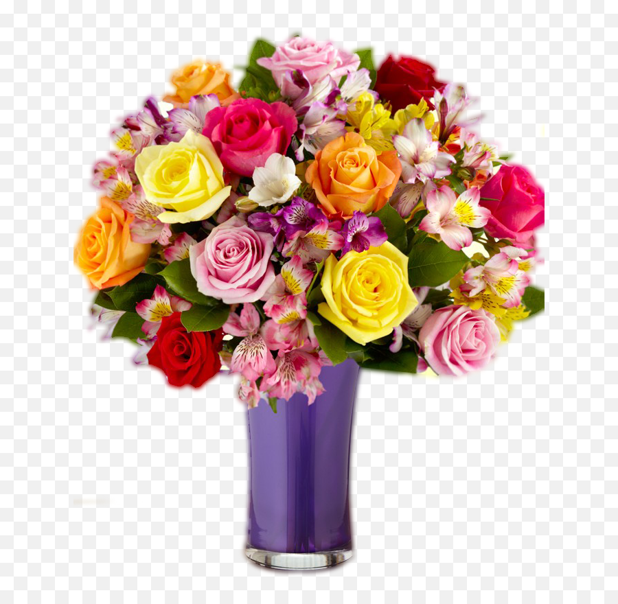 Download Png Format Images Of Flowers - Transparent Png Flower With Vase Png,Flowers Bouquet Png