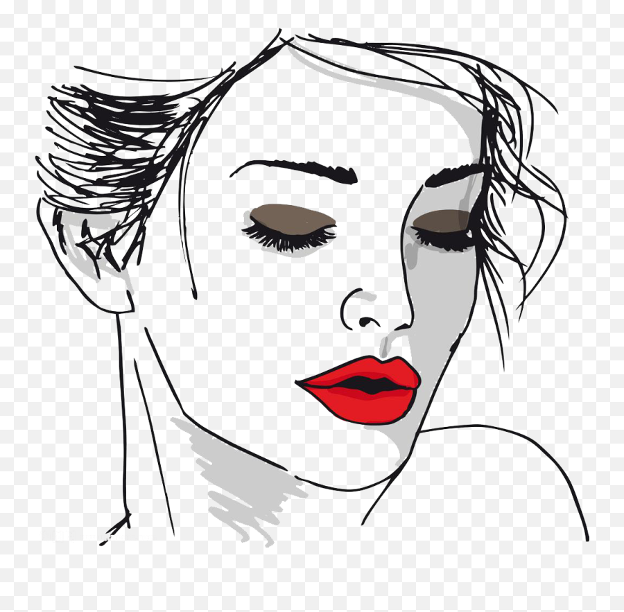 Drawn Women Bone Face - Sketch Of Woman Face Png,Women Face Png