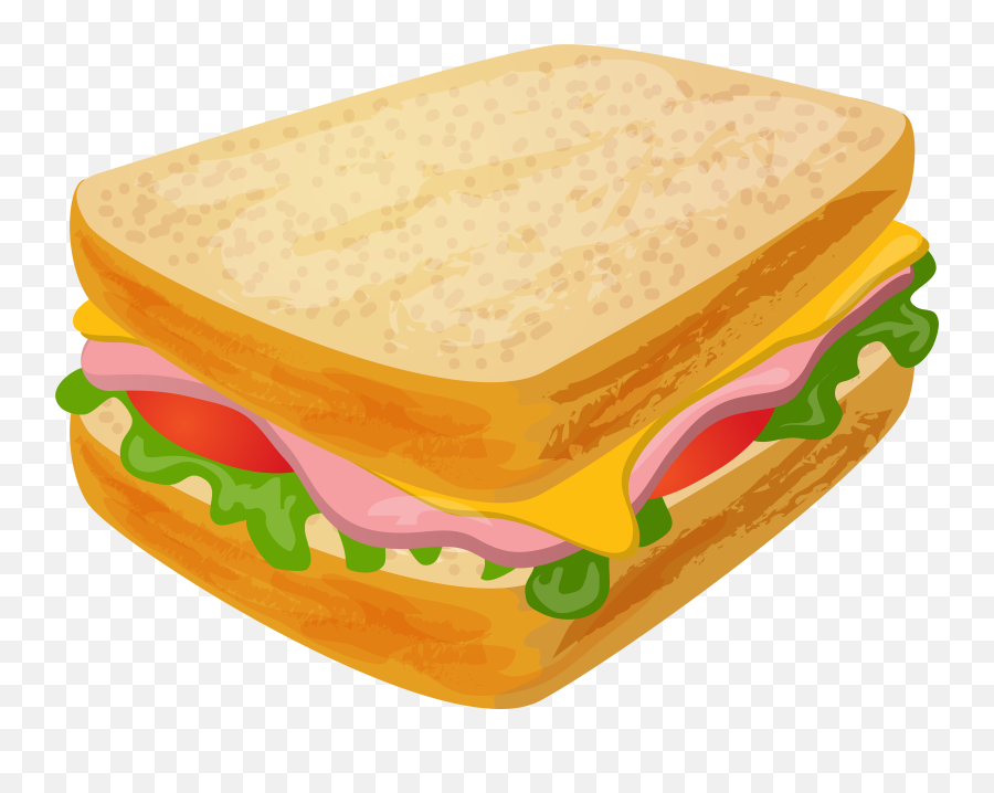 Library Of Sandwhich Png Files Clipart - Ham And Cheese Sandwich Clip Art,Subway Sandwich Png