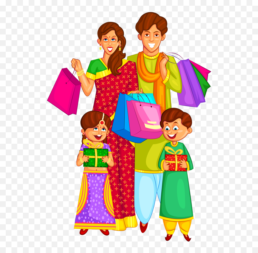 Download Free Diwali Toddler Clothing Family Happy Hd Image - Family Diwali Clipart Png,Family Png Icon