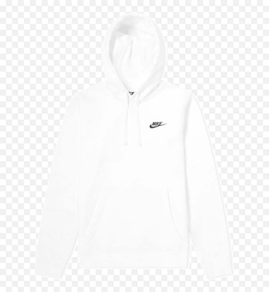White Nike Sweatshirt - Hooded Png,Nike Sb Icon Full Zip Hoodie