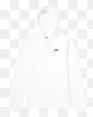 White Nike Sweatshirt - Hooded png