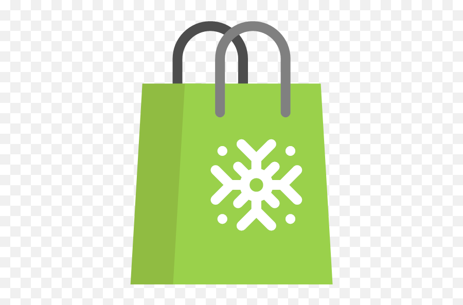 Flat Color Christmas Paper Bag Icon Png Shopping