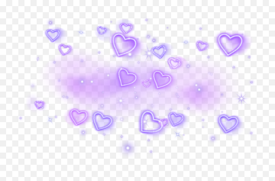 Blush Purple Hearts Brush Cute Aesthetic Shiny - Dot Png,Lavender Icon