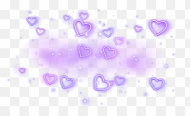 Blush Purple Hearts Brush Cute Aesthetic Shiny - Dot png