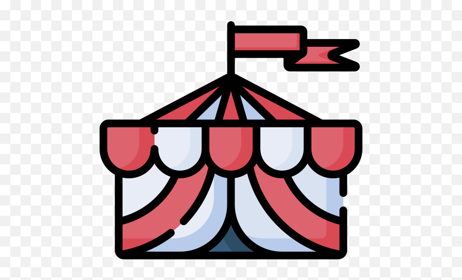 Circus Tent - Free Entertainment Icons Horizontal Png,Circus Icon
