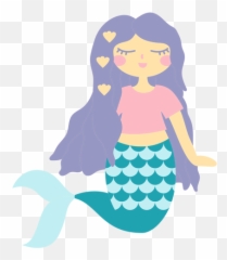 Mermaid Shells Character Flat - Transparent PNG u0026 SVG