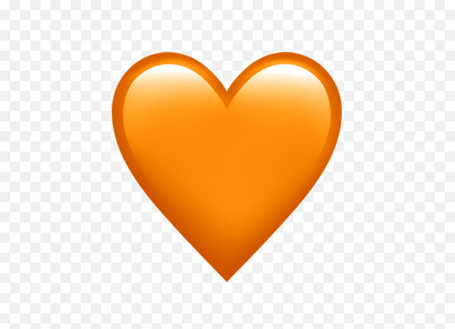 Love - Orange Love Heart Emoji Png,Iphone Heart Emoji Png