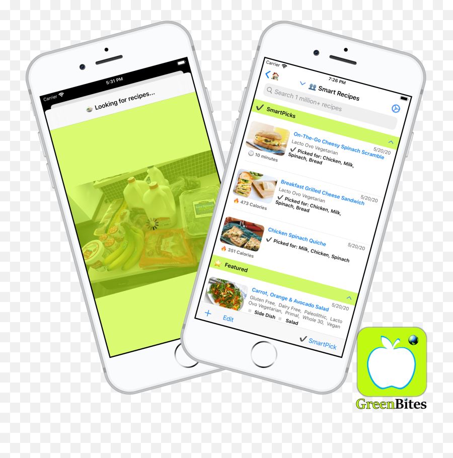Greenbites U2013 Smart Food App Png Quickpic Icon