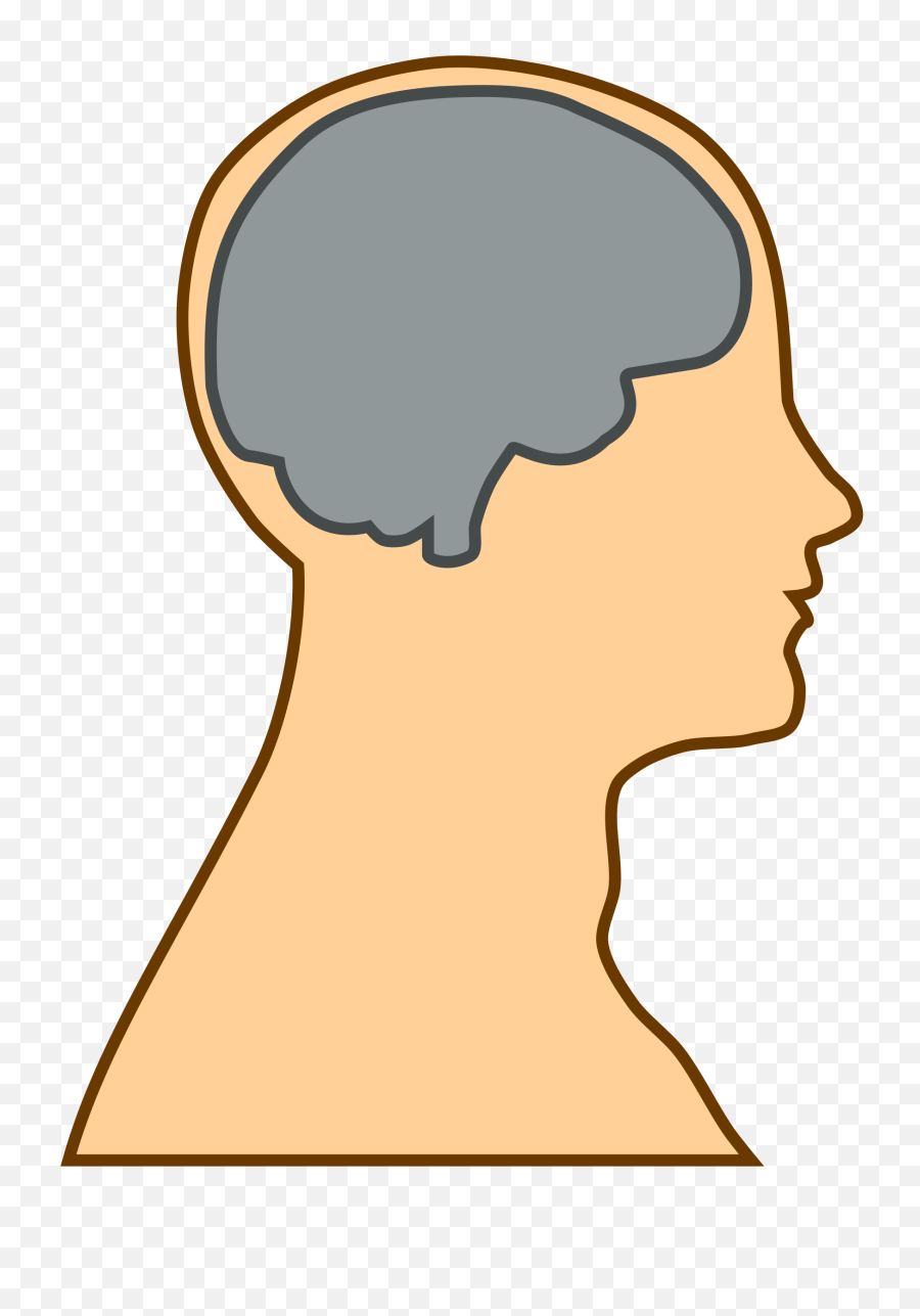 Mind Clipart Png - Human With Brain Cartoon,Human Brain Png