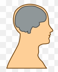 Mind Clipart Png - Human With Brain Cartoon,Human Brain Png