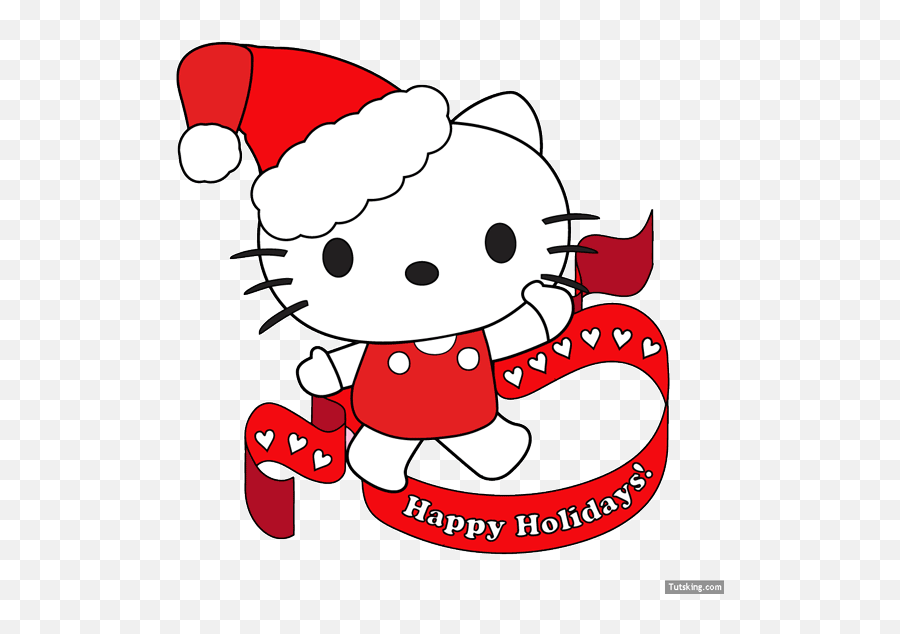 Christmas Hello Kitty Eps Vector Uidownload - Hello Kitty Background Christmas Png,Download Icon Hello Kitty