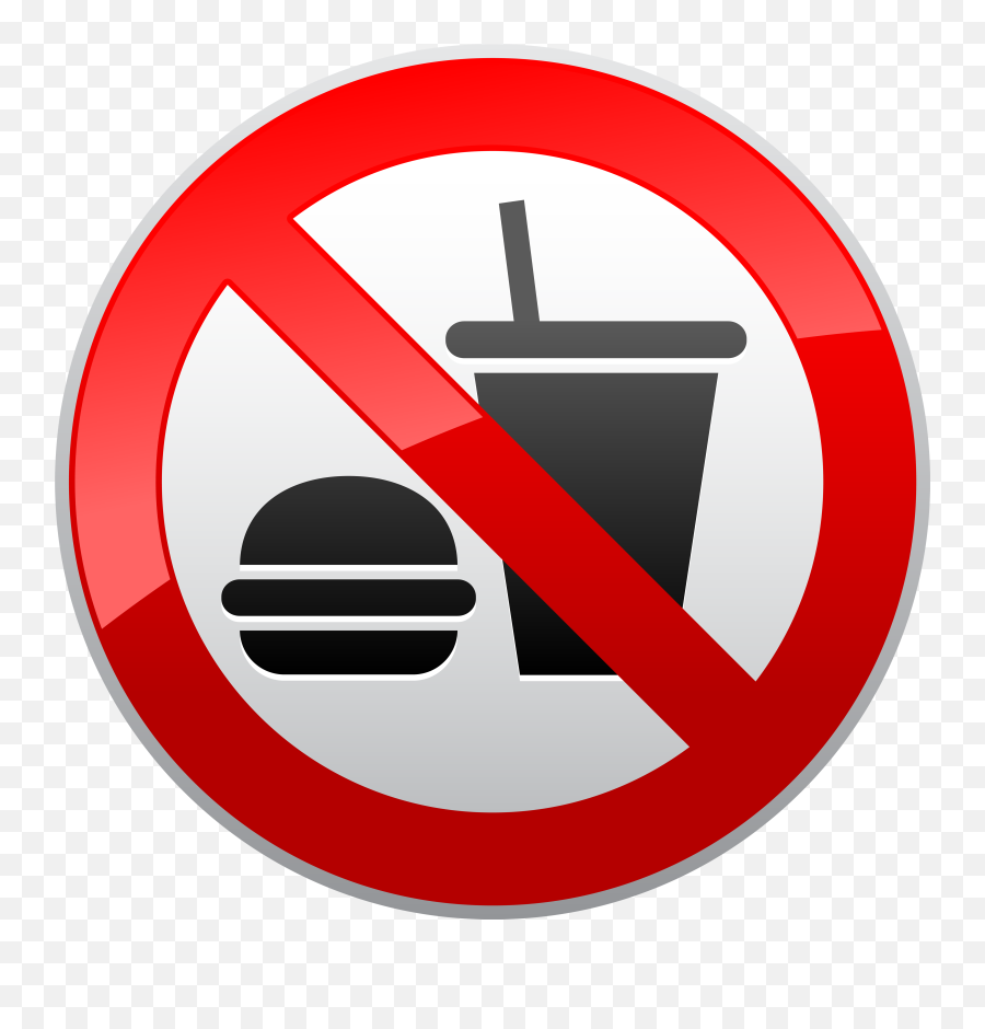 Prohibited Sign Png Picture - Ban Food,Prohibited Sign Png