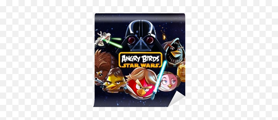 Wall Mural Angry Birds - Pixersus Angry Birds Star Wars Png,Angry Birds Icon