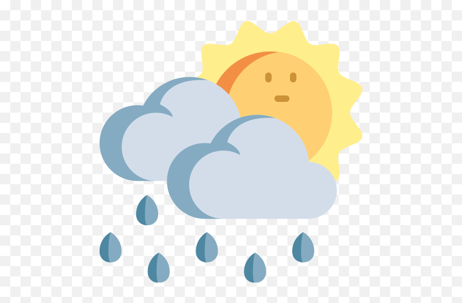 Rain - Free Weather Icons Happy Png,Weather Icon For Desktop