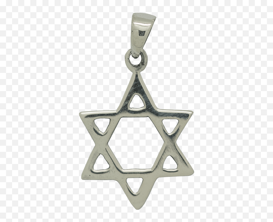 Smooth Silver Star Of David Pendant Png Life Icon