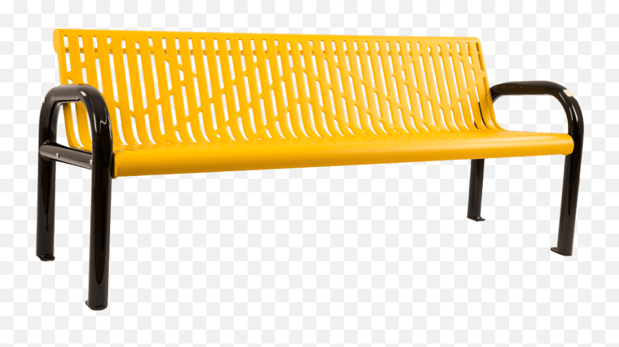 Pvc Coated Laser Cut Metal - Yellow Bench Png,Park Bench Png