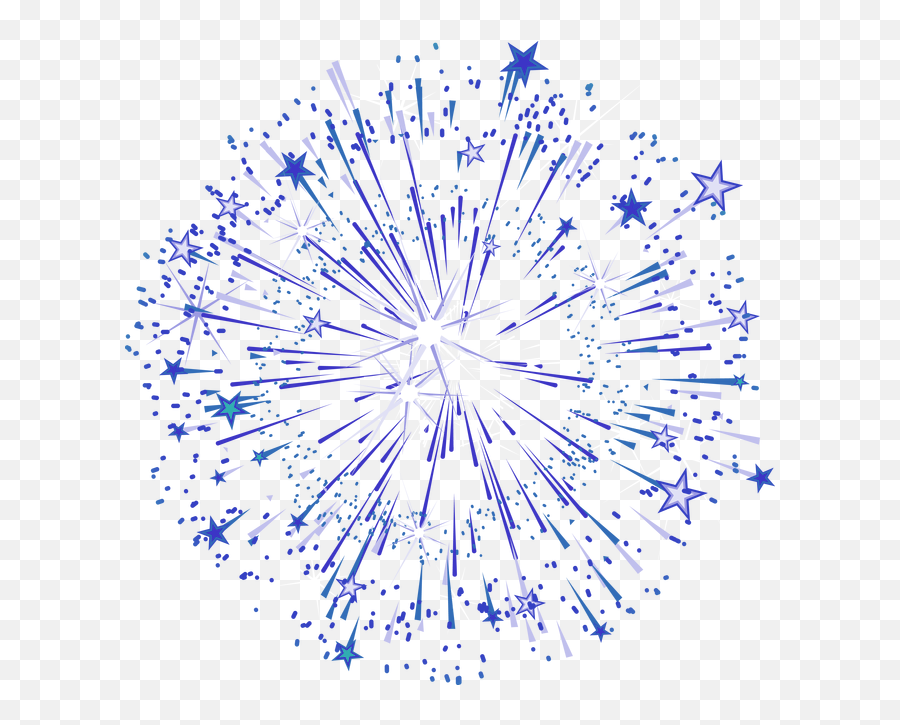 Download Blue Graphic Star Simple Fireworks Effect Elements - Stars Fireworks Png,Fire Works Png