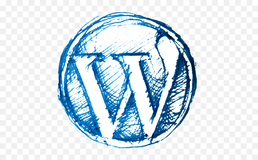 Icon Wordpress - Hand Drawn Wordpress Icon Png,Word Press Logo