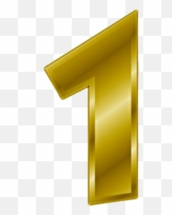 Gold Number 1 Png - Number Png Download Image With Clipart