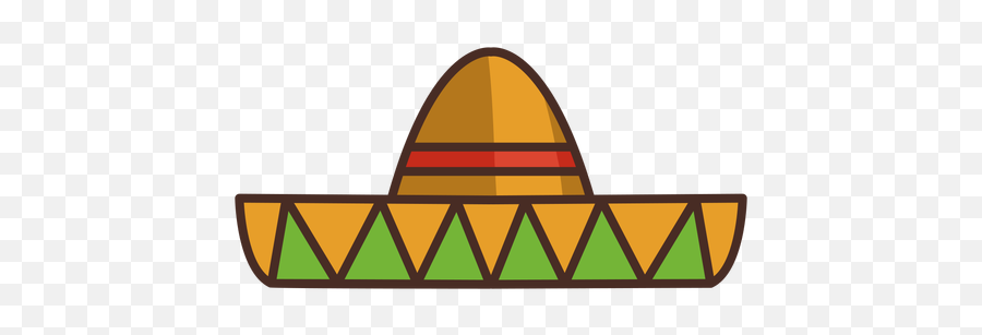 Icono Colorido Sombrero Mexicano - Caricatura Sombrero Mexicano Png,Sombrero Mexicano Png
