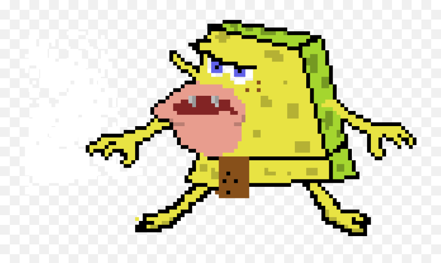 Caveman Spongebob Pixel Art Maker - Spongebob Pixel Art Png,Caveman Png