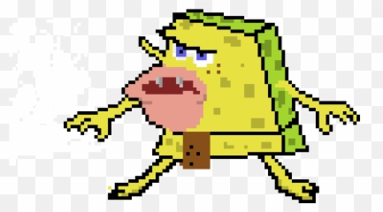 Caveman Spongebob Pixel Art Maker - Spongebob Pixel Art Png,Caveman Png