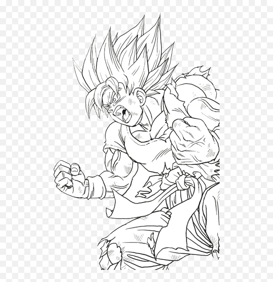 Transparent Ssj Goku Tatoo Dragonball Z - Cartoon Png,Goku Transparent