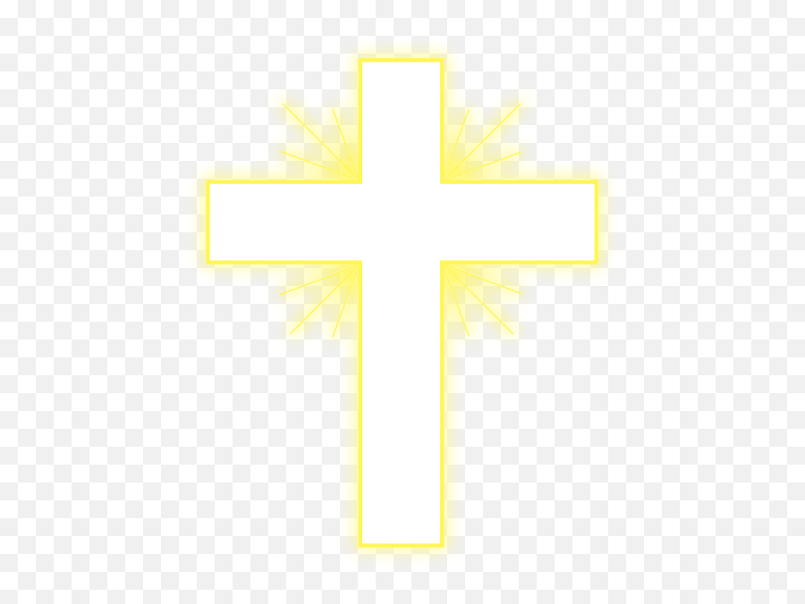 Golden Cross Clip Art - Vector Clip Art Online Cross With Light Png,Glowing Cross Png