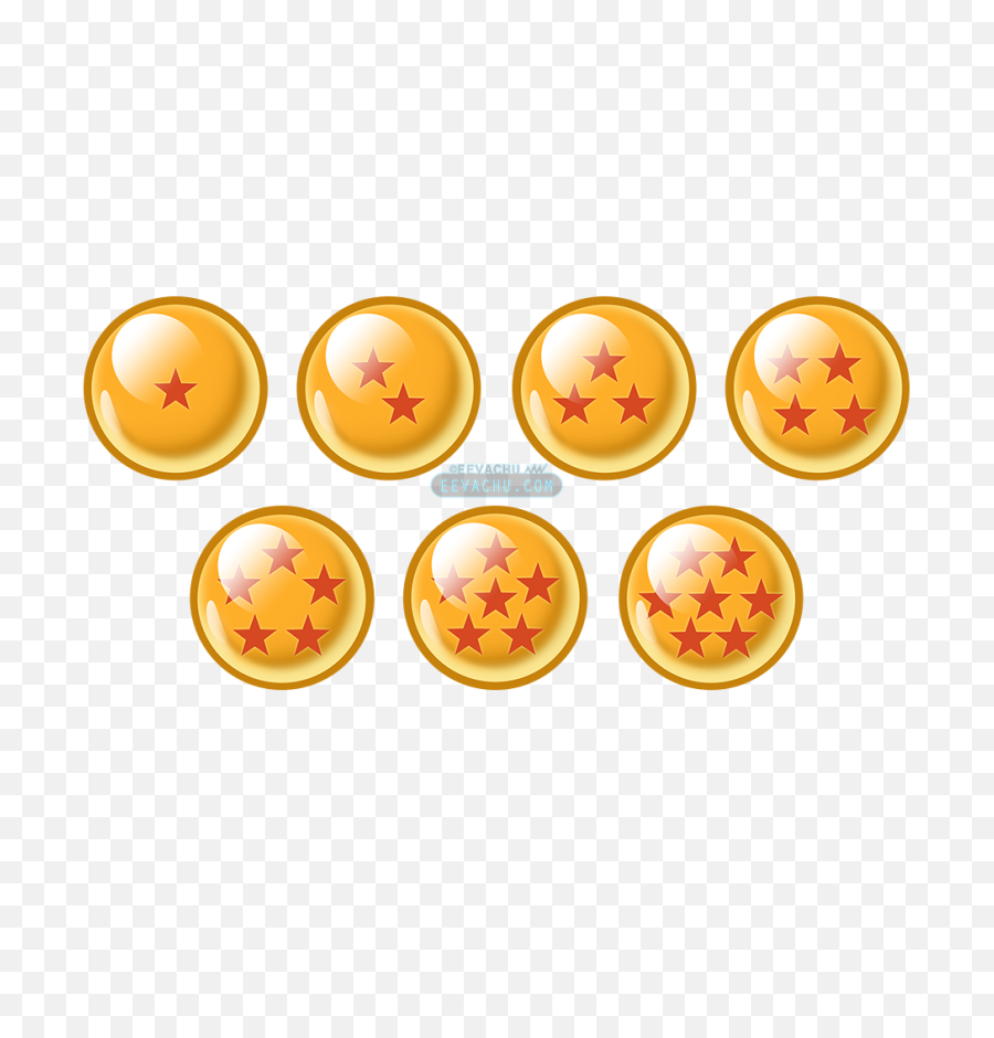 Dragon Balls Png - Dragon Ball Button Set 7 Dragon Balls Transparent 7 Dragon Balls,Dragon Ball Transparent