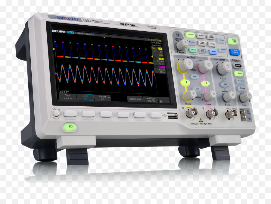 Siglent Sds1202x - E 200mhz Dual Channel Oscilloscope Siglent Oscilloscope Png,E Transparent