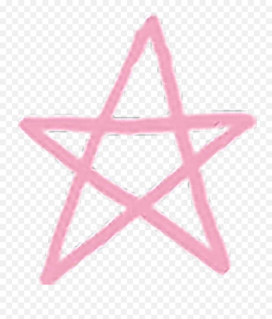 Korean Korea Kpop Png Cute Star - Five Pointed Star Transparent Star Drawing,Star Clipart Png