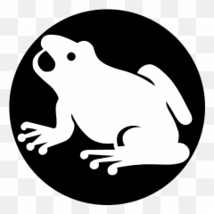 Black And White Frog Png Transparent - Background