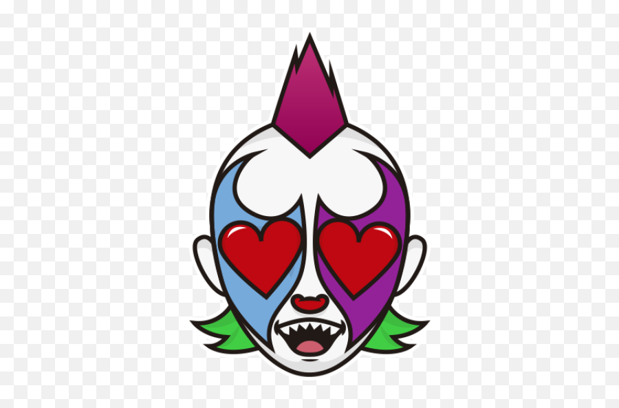 Sticker Maker - Psycho Clown Dibujo De Saico Clown Png,Psycho Png