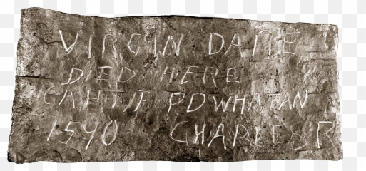 Virgina Dare Stone - Croatoan The Lost Colony Of Roanoke Png,Stone Png