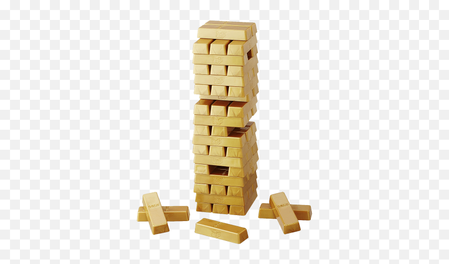 Jenga - Gold New Hasbro 1000g Jenga Gold Png,Jenga Png